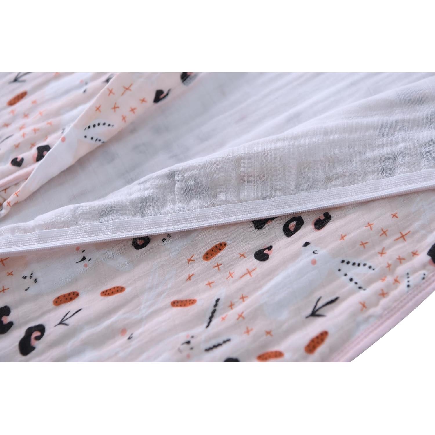 Saco de Sueño Bebé 6-12 Meses TADO MUSLIN Algodón Orgánico 0.5 TOG