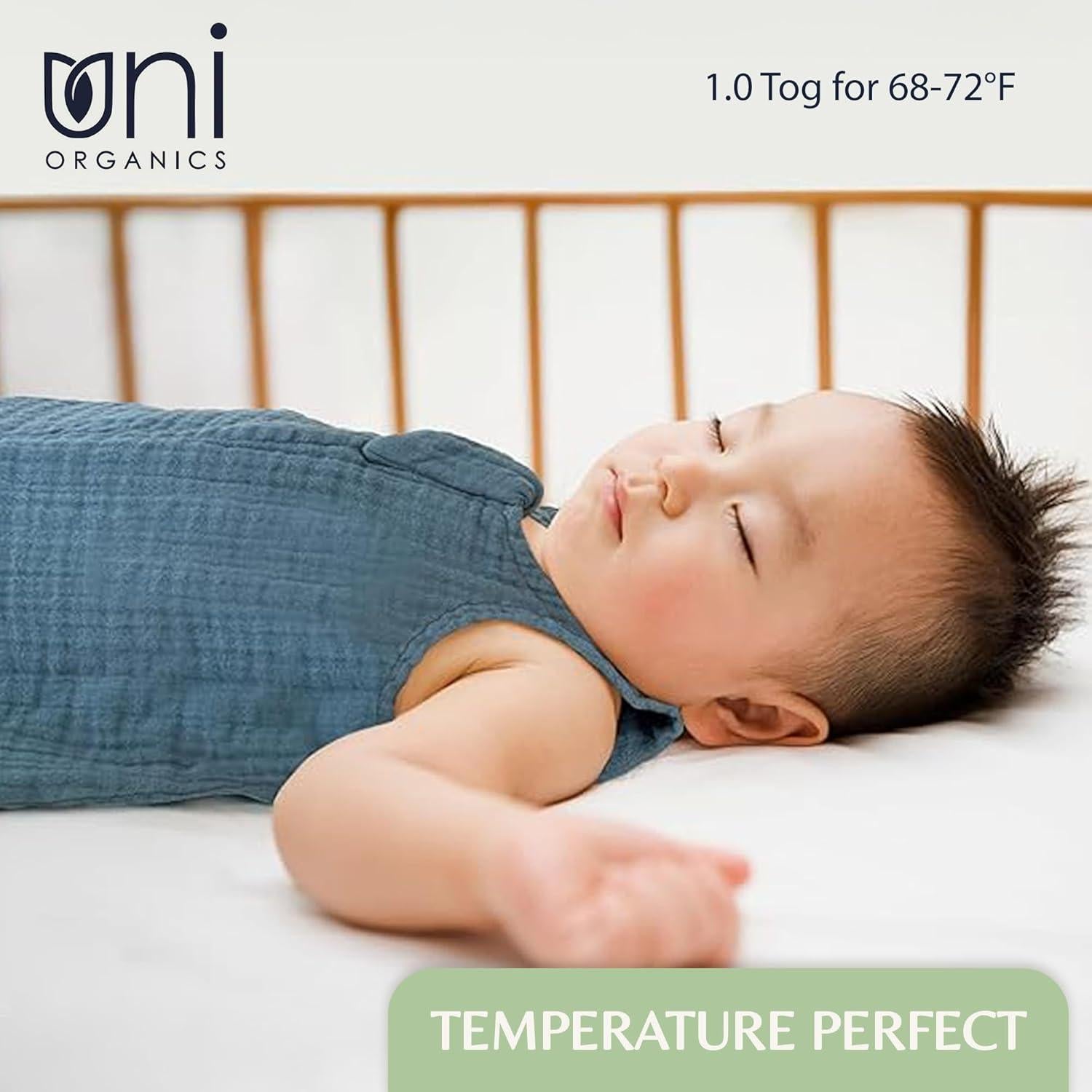 Saco de Sueño Algodón Orgánico Uni Organics 6-12 Meses 1.0 Tog