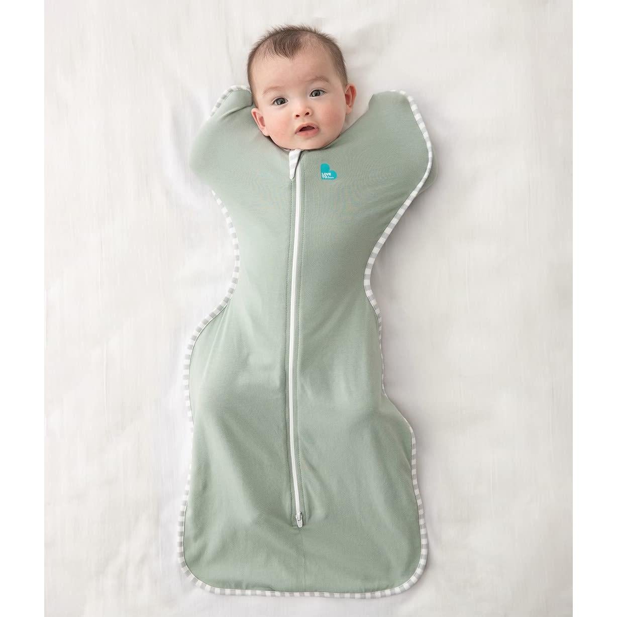 Saco de Sueño Swaddle Up Amor a Soñar, Medio 5.9-8.6 kg, Oliva