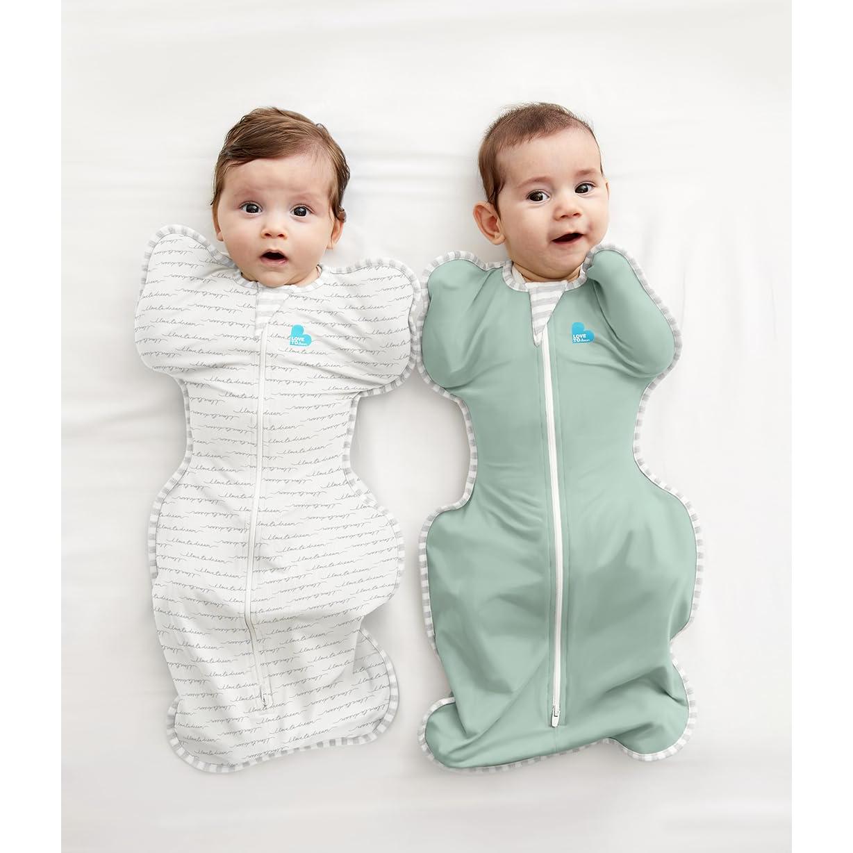 Saco de Sueño Swaddle Up Amor a Soñar, Medio 5.9-8.6 kg, Oliva