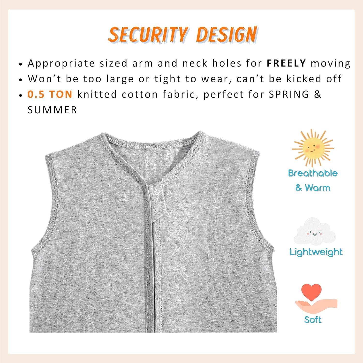 Saco de Sueño Comfy Baby 0-6 Meses 100% Algodón Transpirable