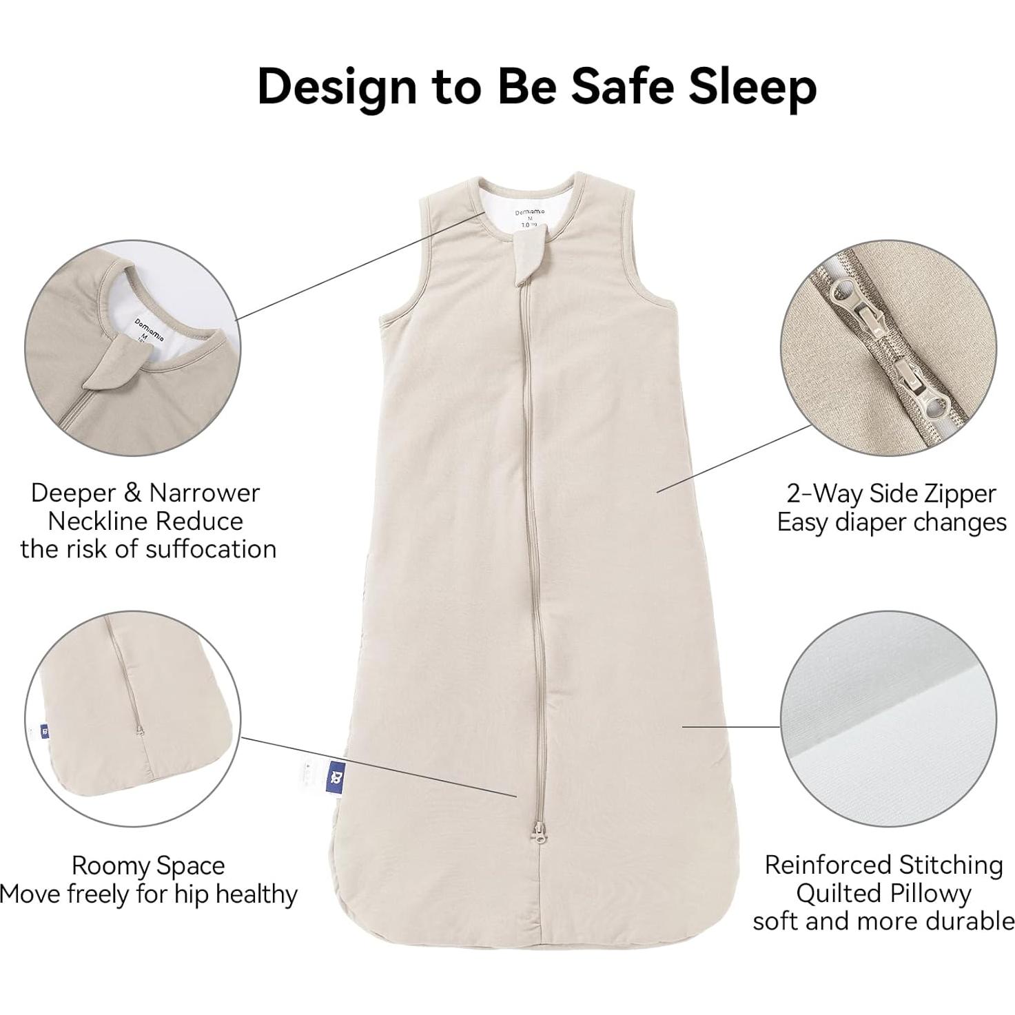 Saco de dormir Domiamia 12-18 meses 2.5 Tog bambú unisex