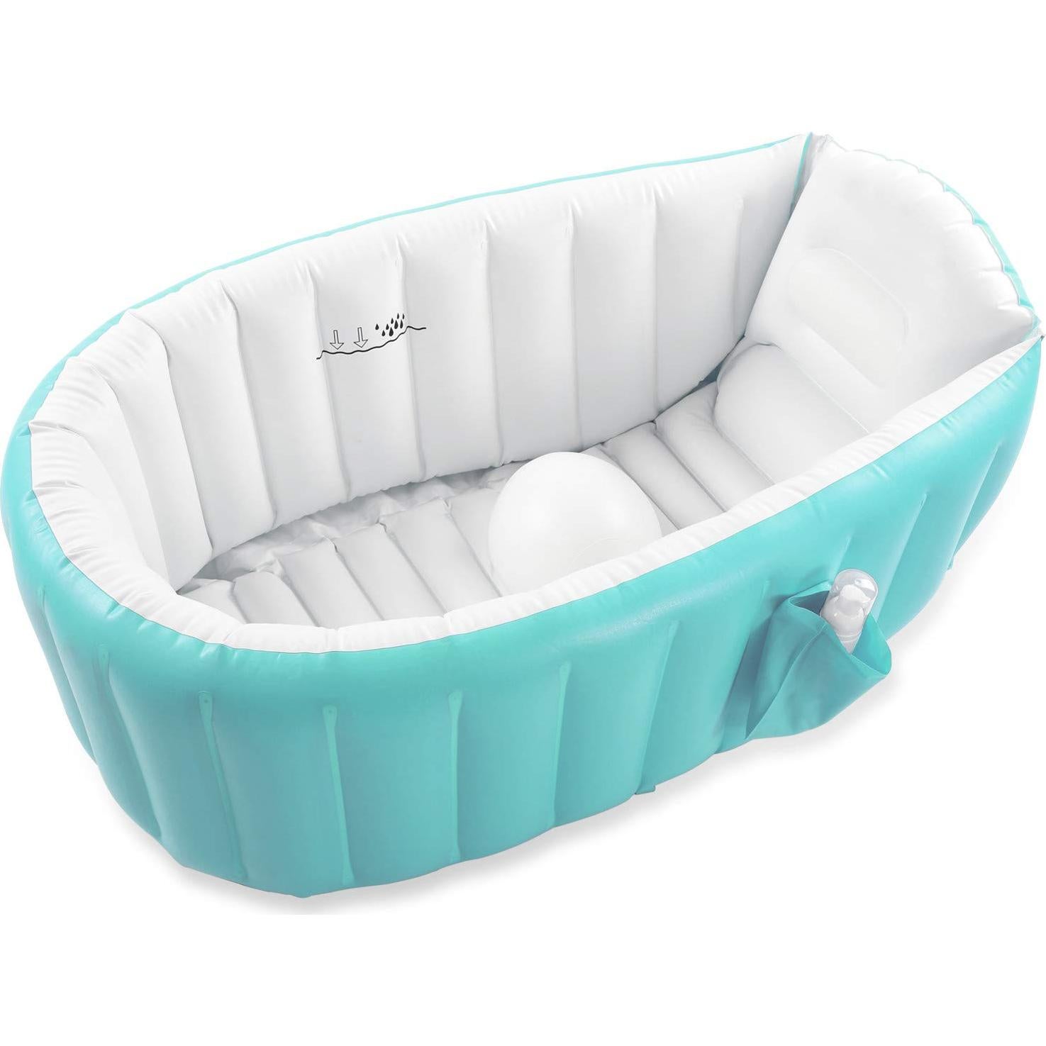 Bañera Inflable para Bebés EZYCOK Verde 98x63cm