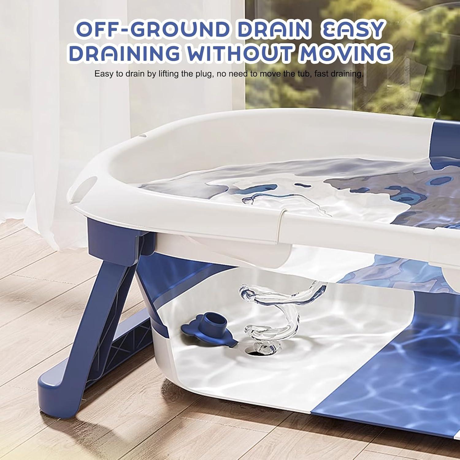 Bañera Plegable para Bebé HAHONIA con Termómetro 67x42cm