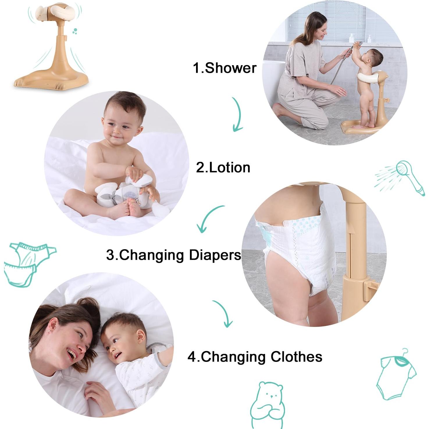 Torre de Baño Baby Hug Doraloko Ajustable 6-18 Meses
