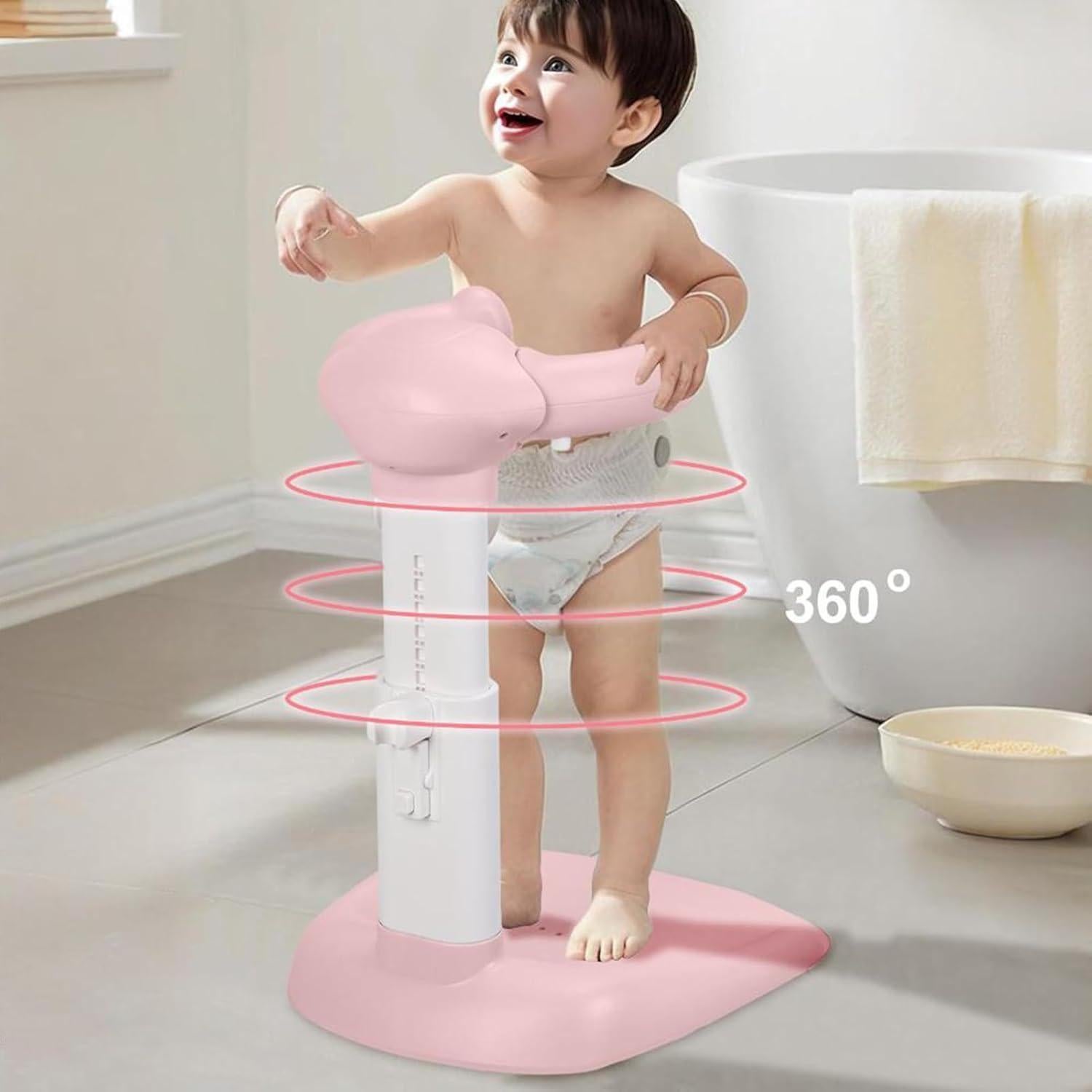 Soporte de Ducha para Bebé Rodiuiu Plegable Ajustable Caqui