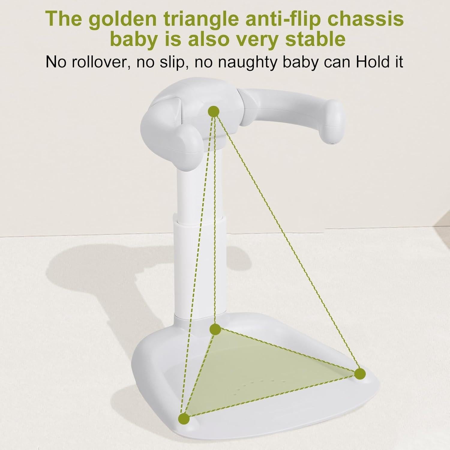Soporte de Ducha para Bebé Rodiuiu Plegable Ajustable Caqui