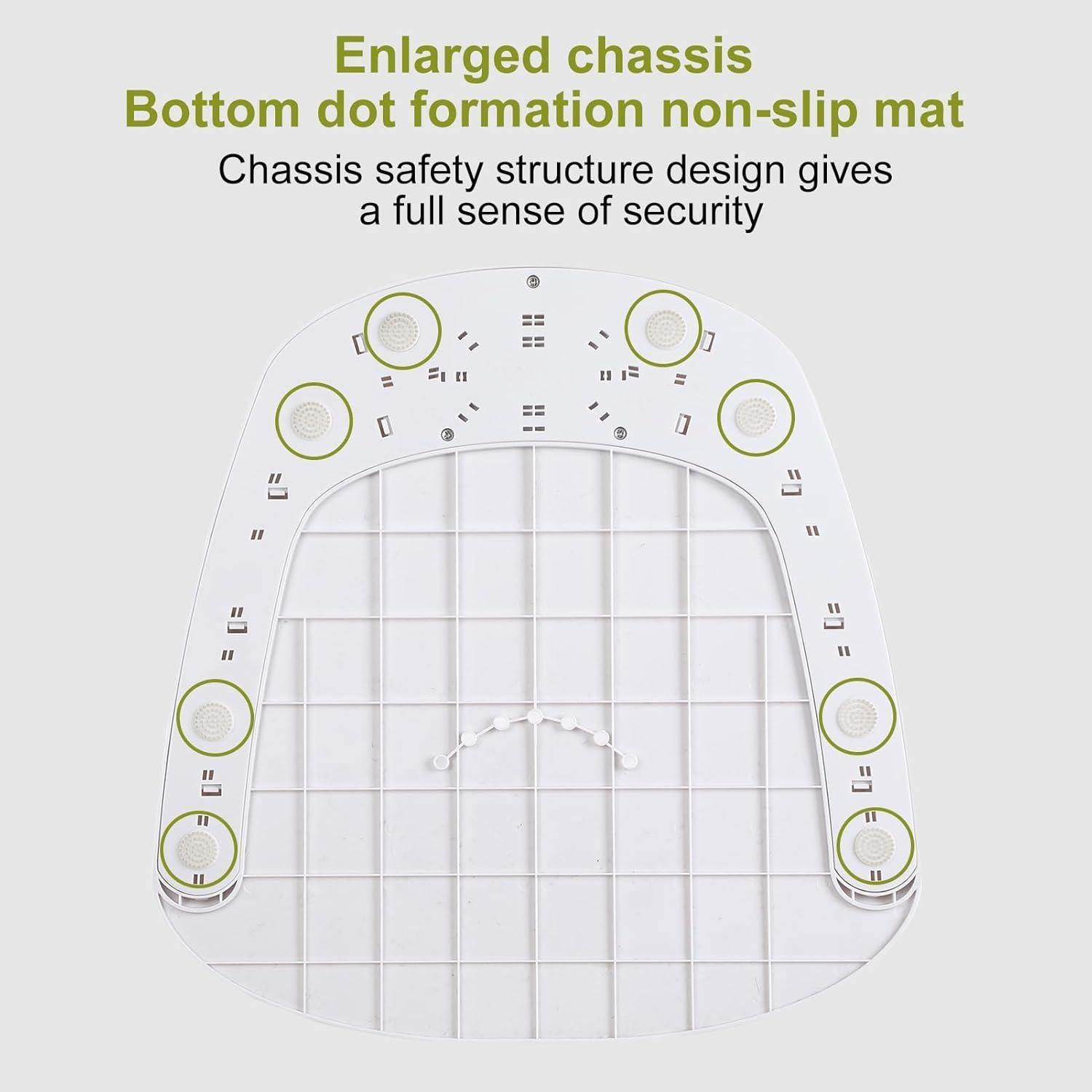 Soporte de Ducha para Bebé Rodiuiu Plegable Ajustable Caqui