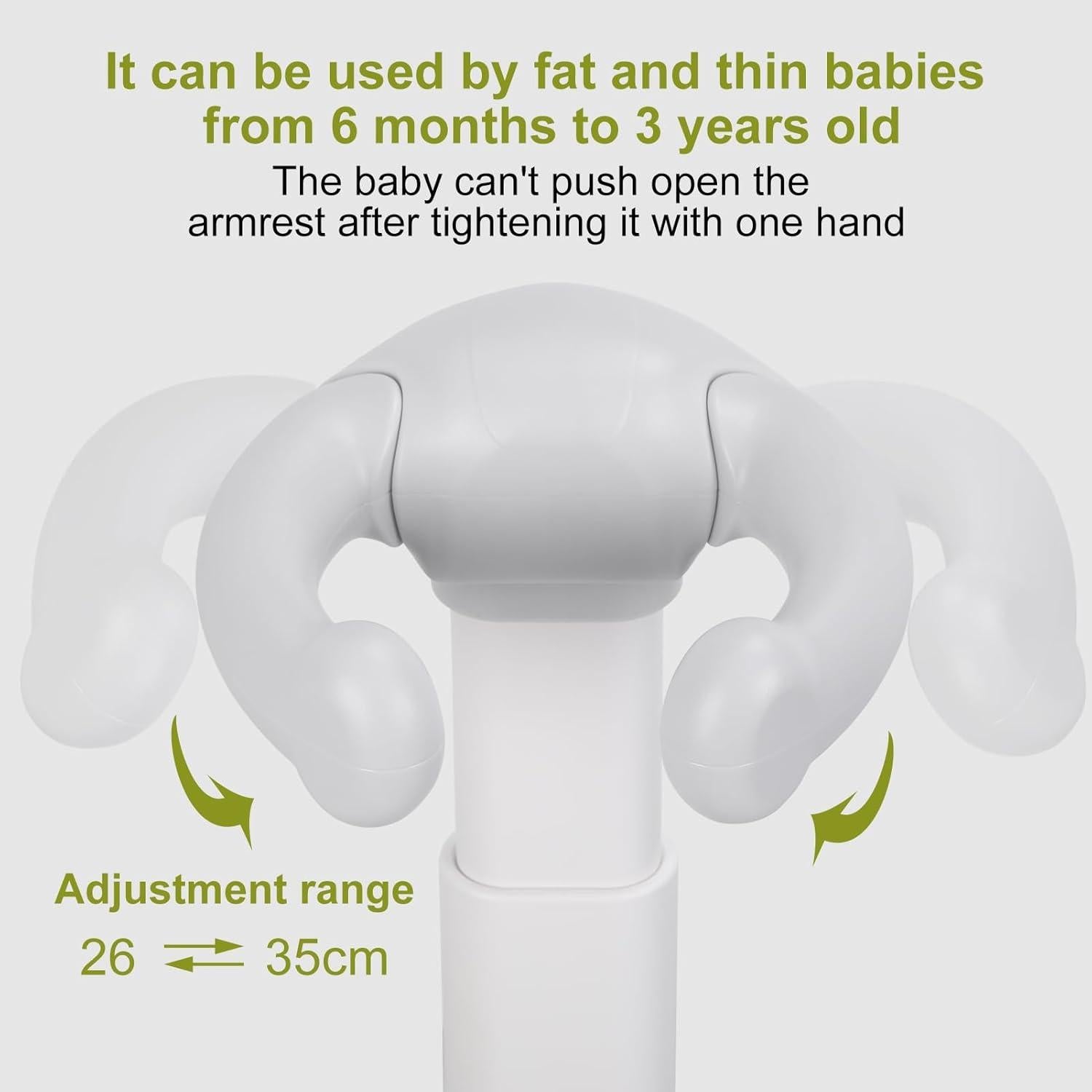 Soporte de Ducha para Bebé Rodiuiu Plegable Ajustable Caqui