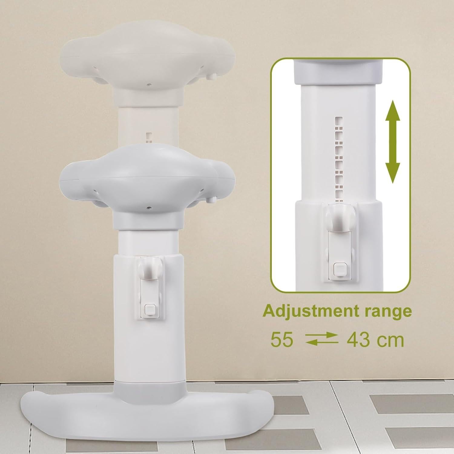 Soporte de Ducha para Bebé Rodiuiu Plegable Ajustable Caqui