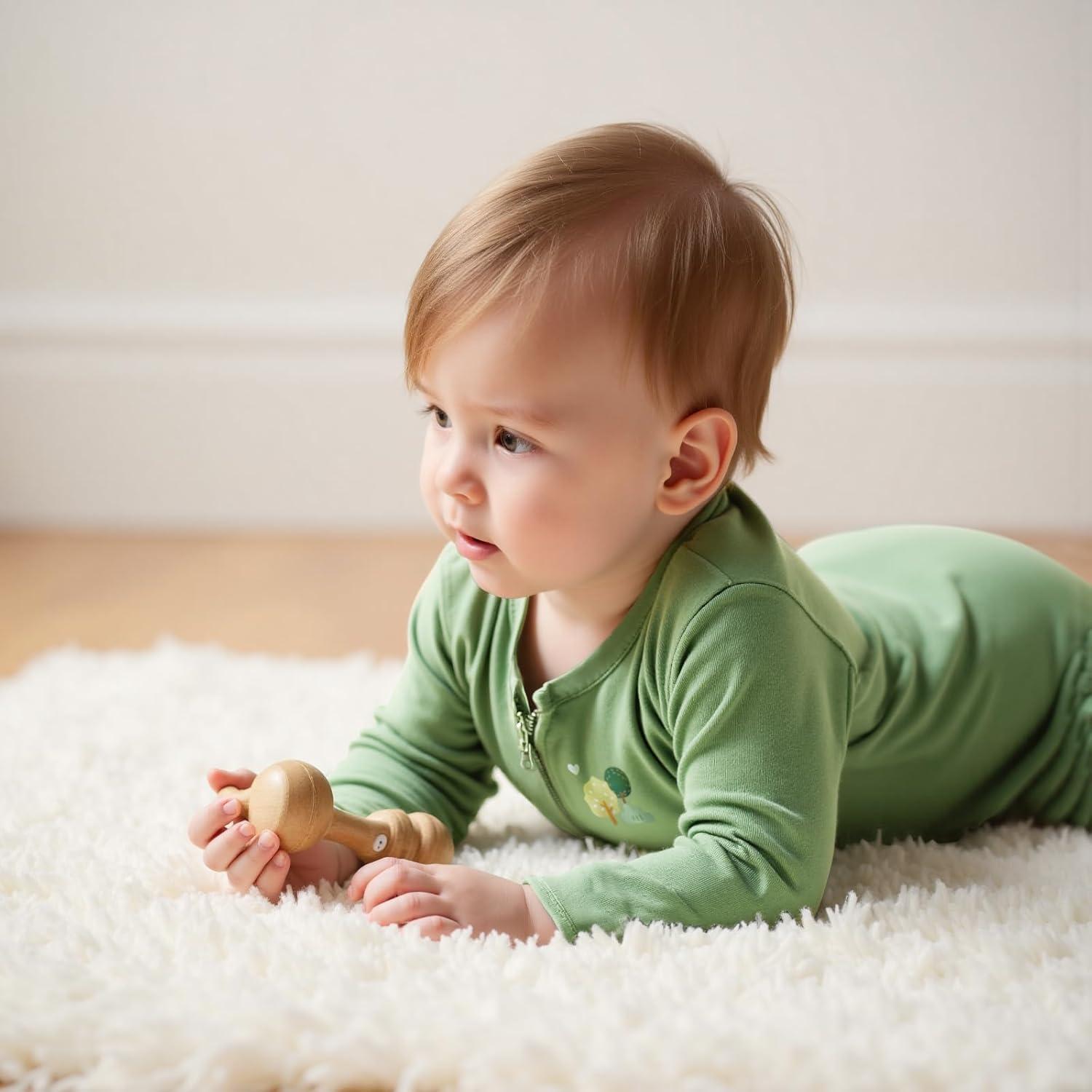 Saco de Sueño 0-3 Meses Algodón Beige y Gris 0.5 Tog