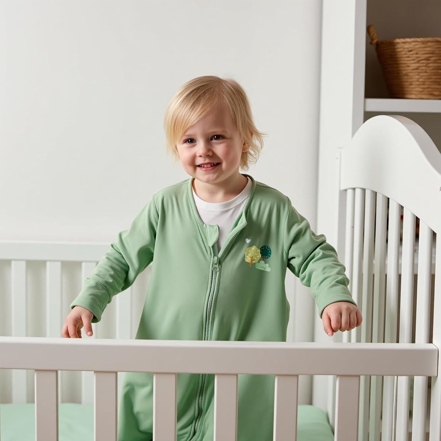 Saco de Sueño 0-3 Meses Algodón Beige y Gris 0.5 Tog