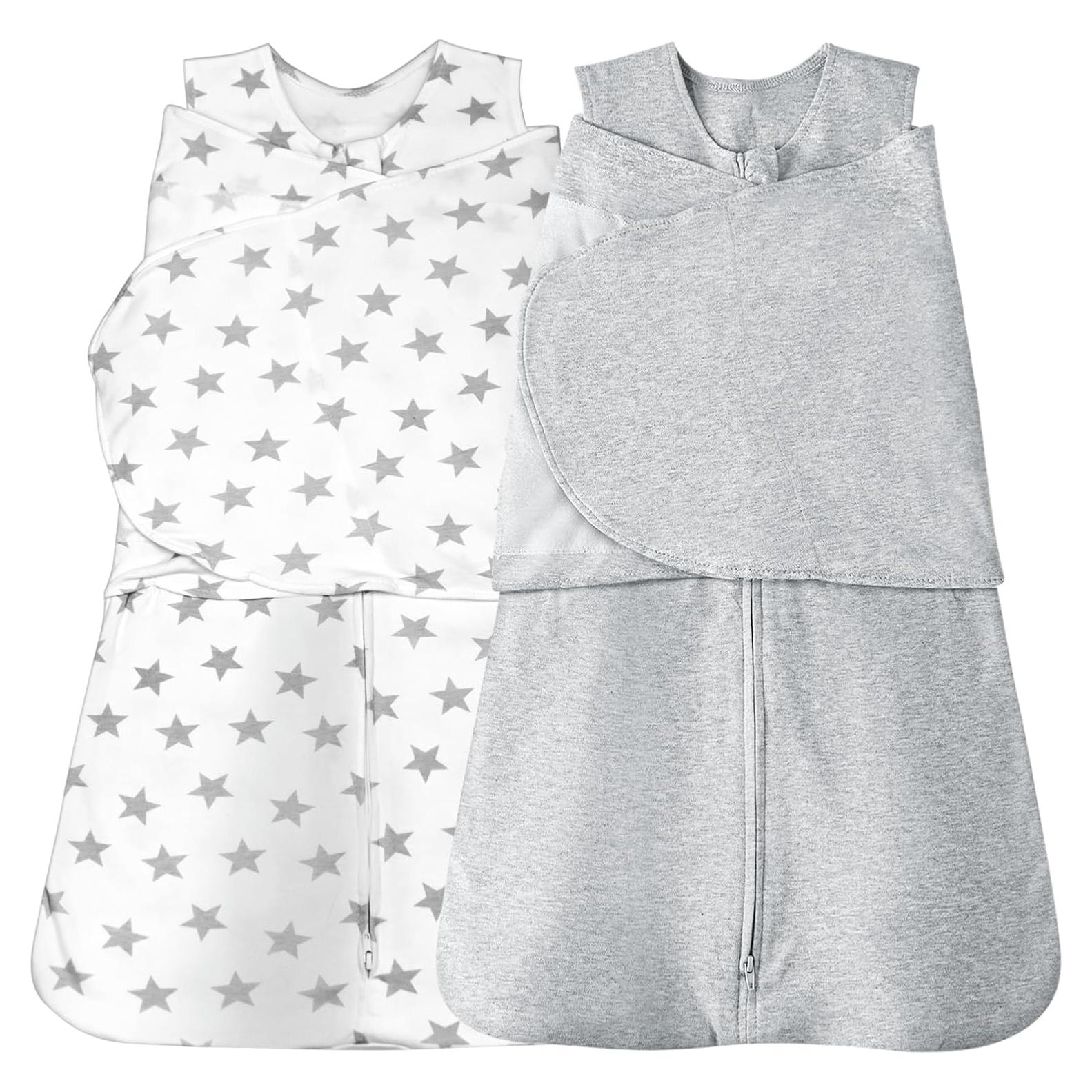 Saco de Sueño Swaddle QIAN QUE 100% Algodón 3-6 Meses