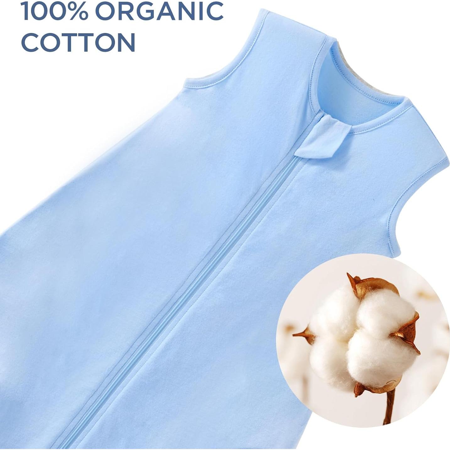 Saco de Dormir para Bebé Duomiaomiao 100% Algodón Orgánico Grande