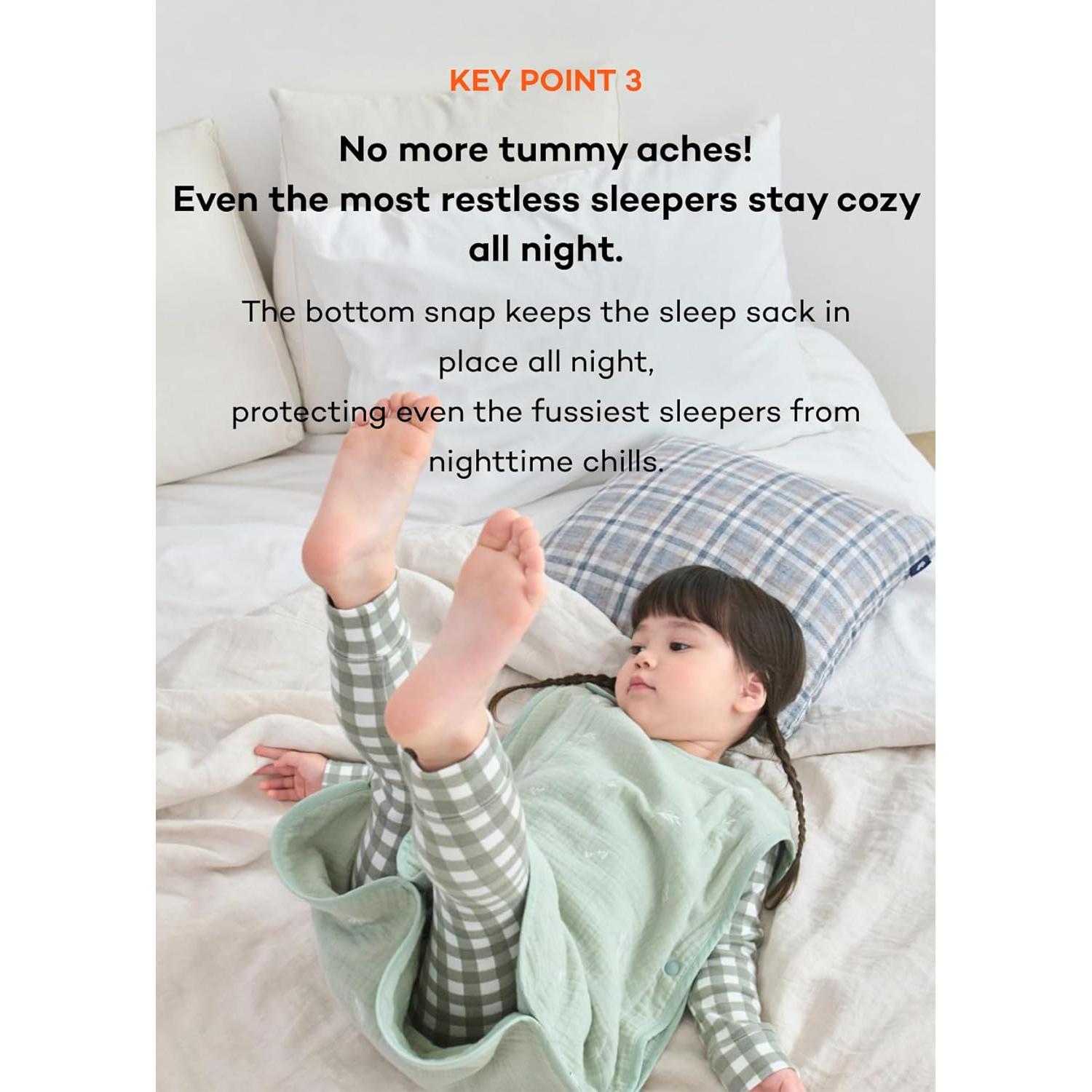 Saco de Sueño Konny Baby 100% Algodón 6 Capas 3-5 Años