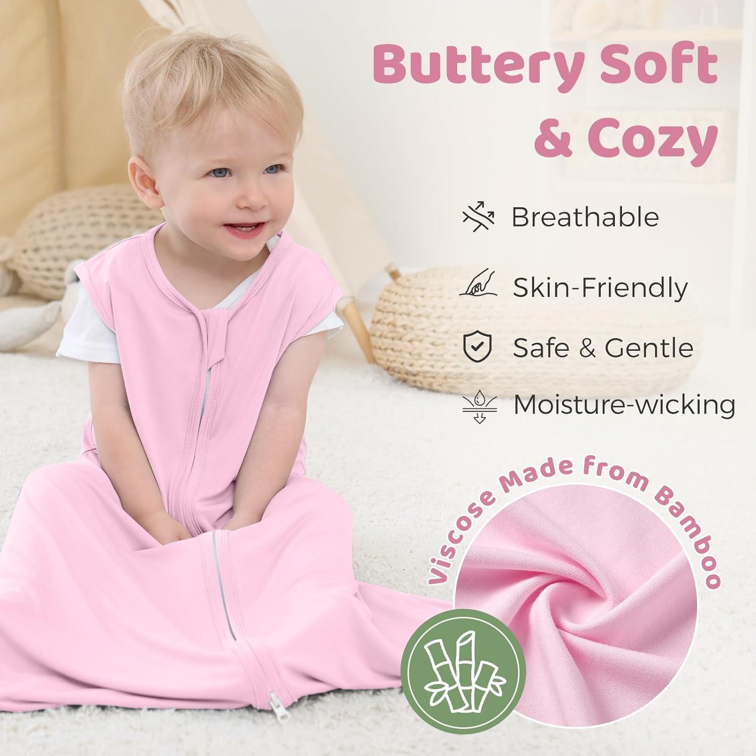 Saco de Sueño Freelooper Rosa 0.5 Tog para Bebés 0-6 Meses