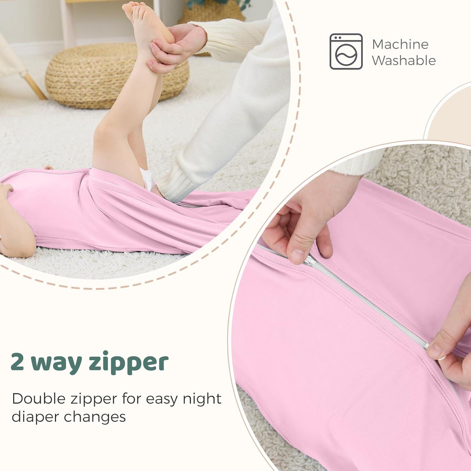 Saco de Sueño Freelooper Rosa 0.5 Tog para Bebés 0-6 Meses