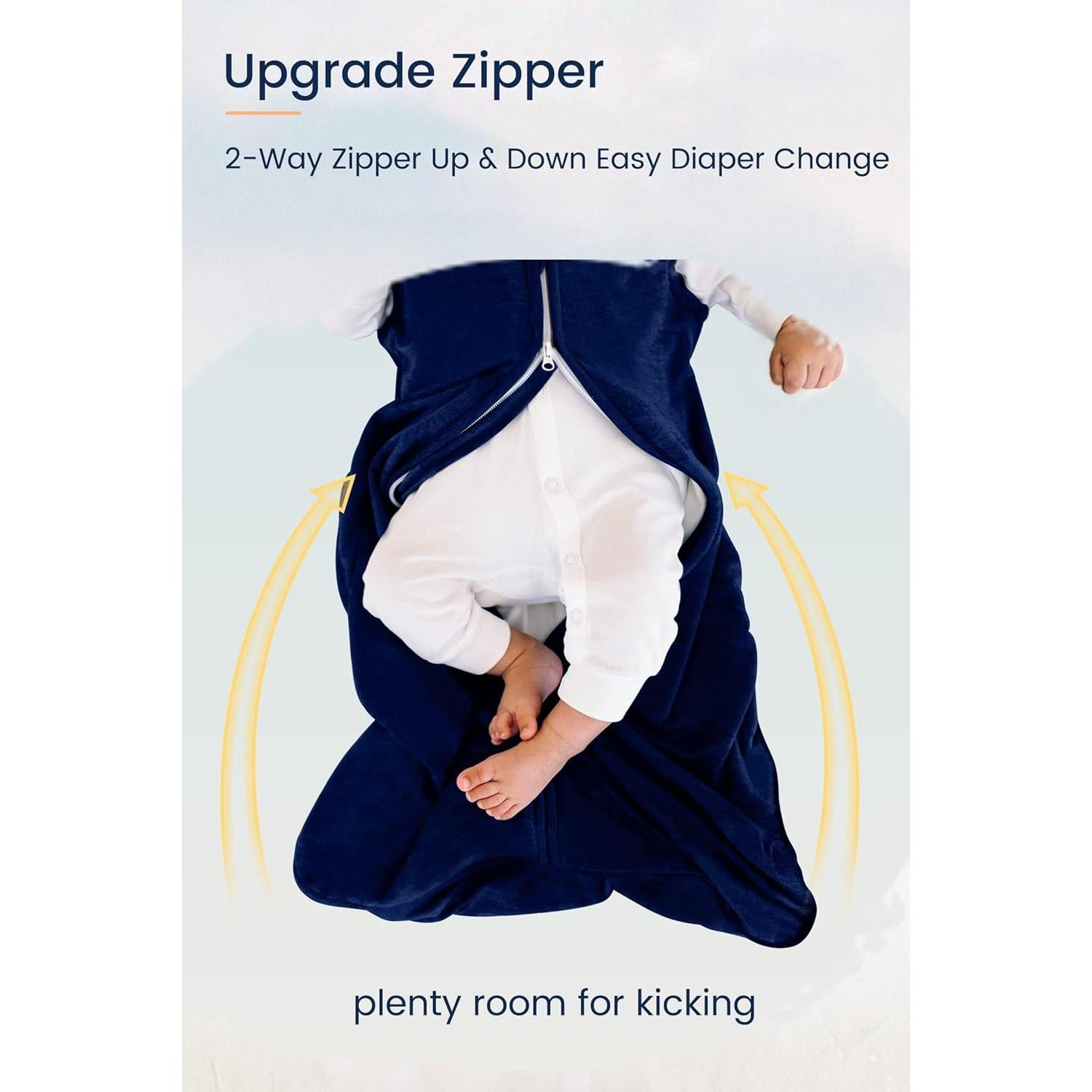 Saco de Sueño TotAha 0.5 TOG para Bebé 15-24 Meses Verde