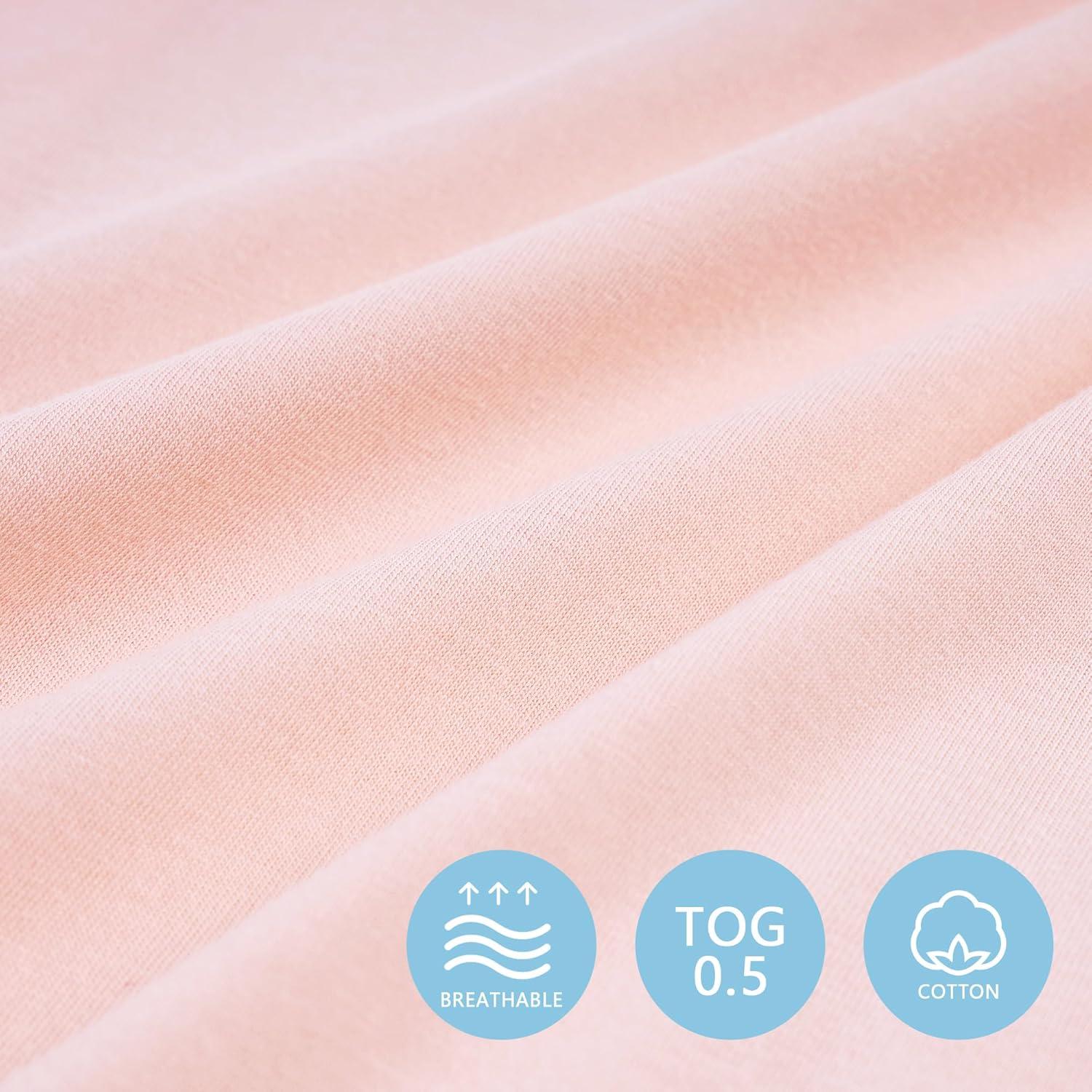 Saco de Sueño TILLYOU 12-18 meses Algodón Rosa TOG 0.5