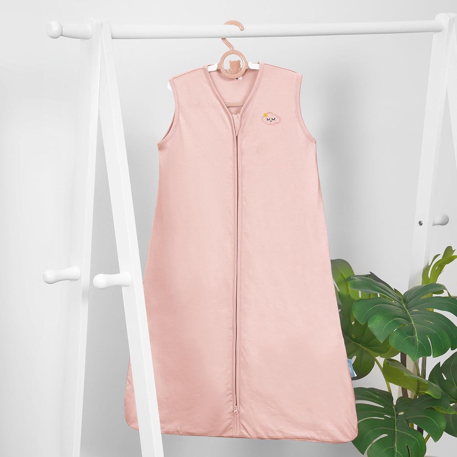 Saco de Sueño TILLYOU 12-18 meses Algodón Rosa TOG 0.5