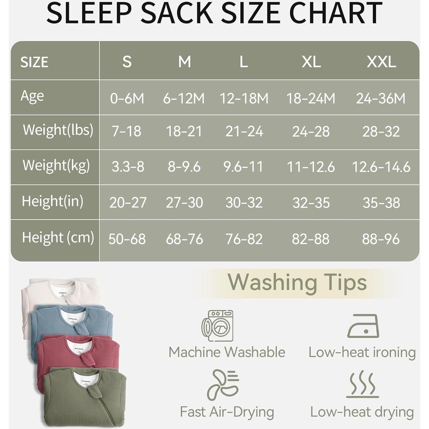 Saco de dormir BubblePanda 1.5 Tog bambú 12-18 meses unisex