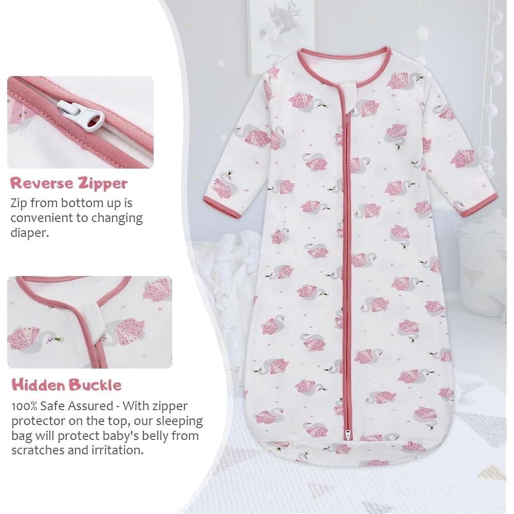 Saco de Sueño de Manga Larga Baby Honey 0-18 Meses Algodón