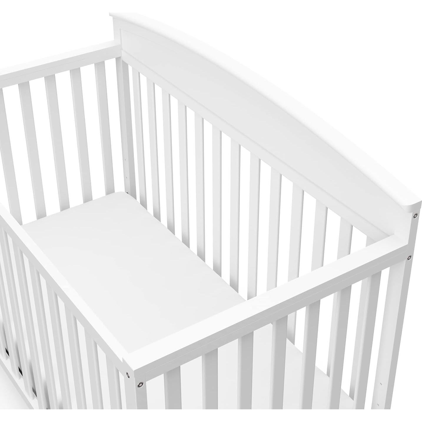 Cuna Convertible 5-en-1 Graco Benton Blanca - Certificada GREENGUARD