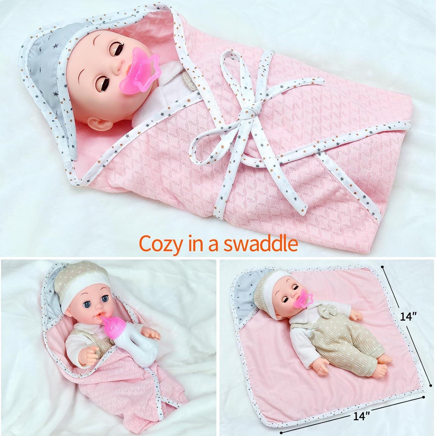 Muñeca Reborn 30.48 cm Besurejoy con Set de Cuidado 26 Piezas