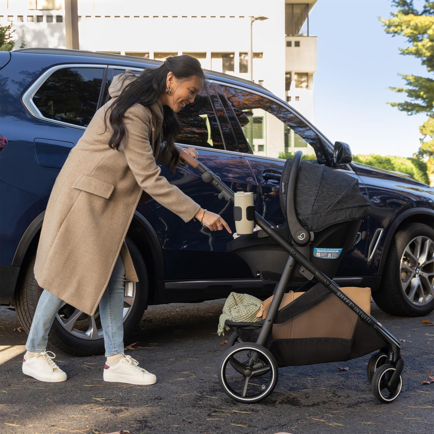 Sistema de Viaje Evenflo Shyft Intuiti Cochecito Modular Negro