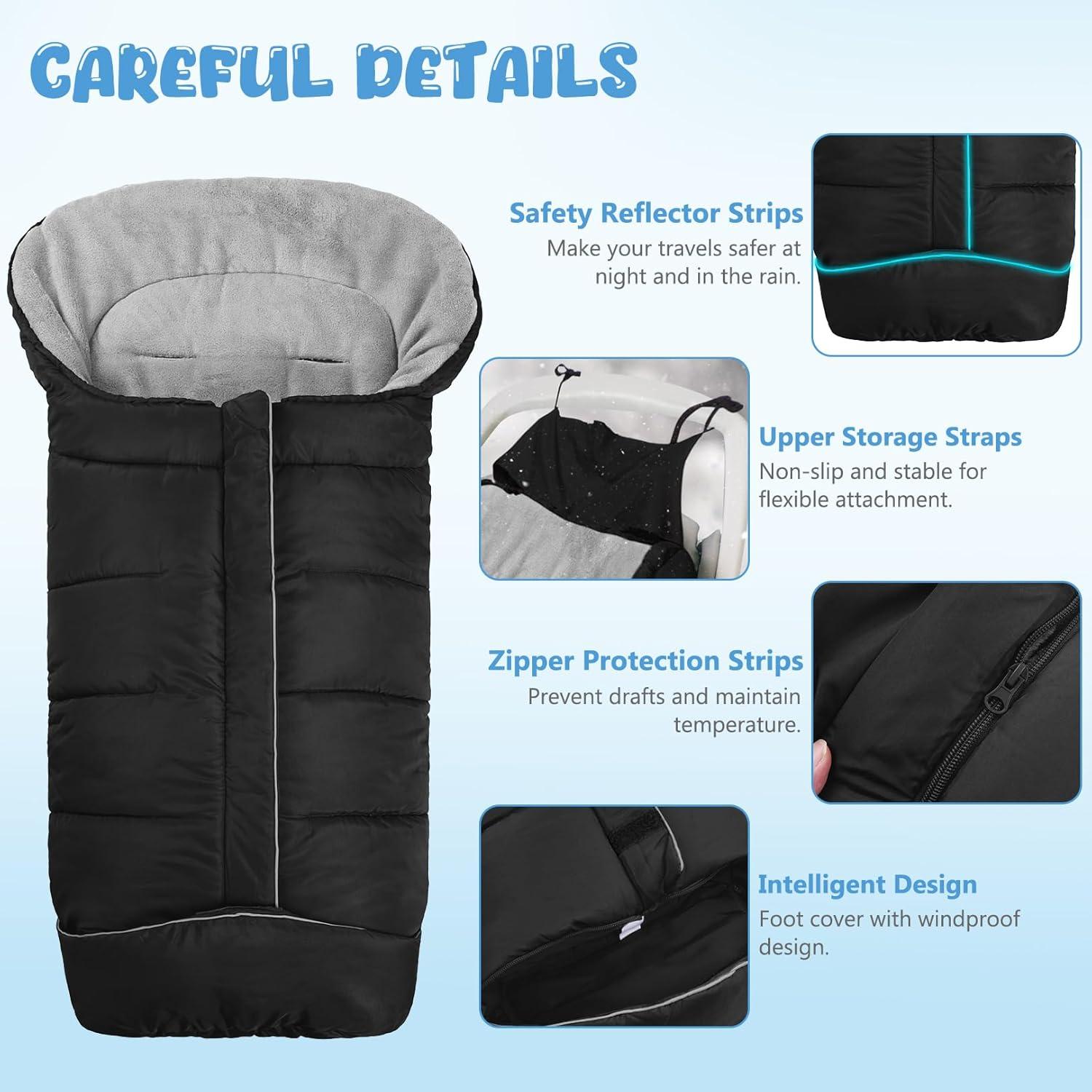 Saco Térmico Universal para Bebés - Funda Silla Paseo Invierno