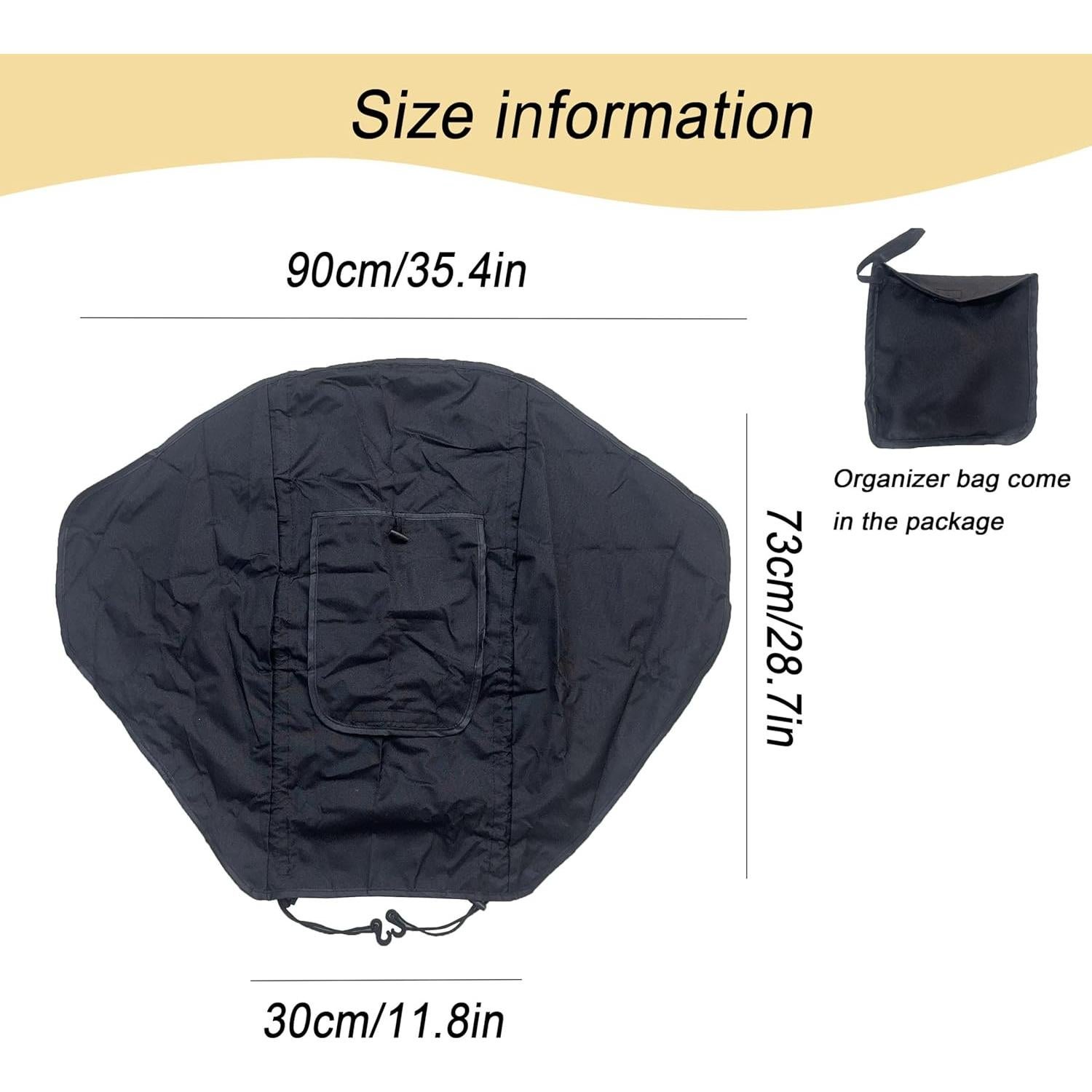 Cubierta Sombra Universal para Cochecito Bebé LLUFO - Negro