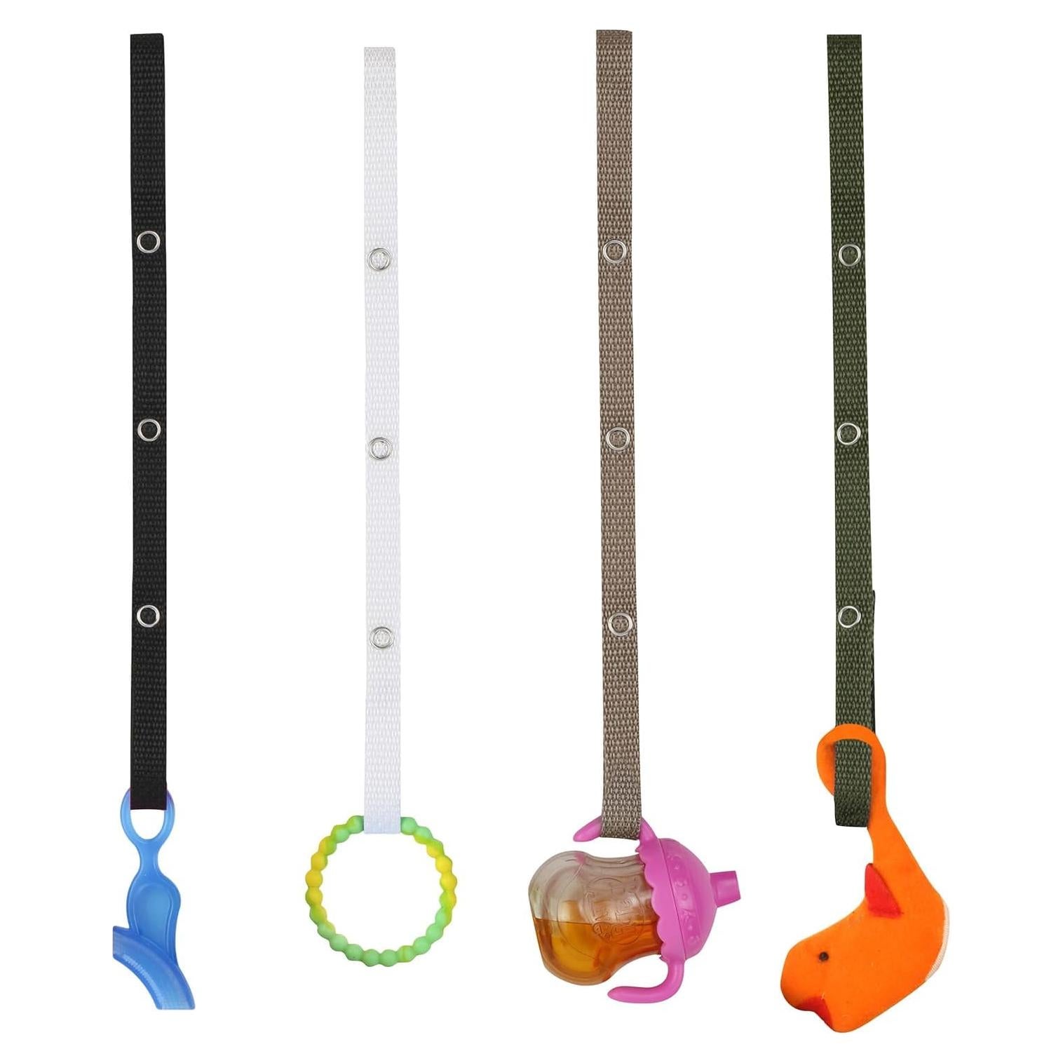 Correa Ajustable Baby Buddy Secure-a-Toy para Bebés - 4 Unidades