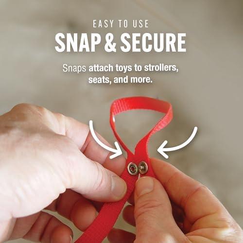 Correa Ajustable Baby Buddy Secure-a-Toy para Bebés - 4 Unidades