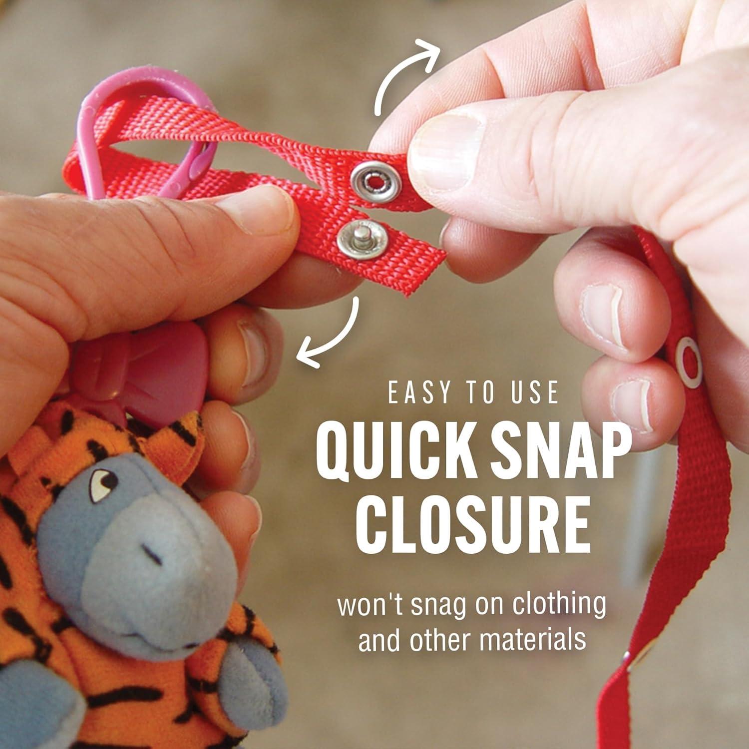 Correa Ajustable Baby Buddy Secure-a-Toy para Bebés - 4 Unidades