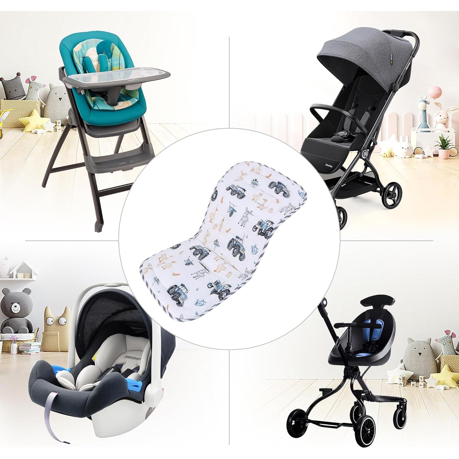 Cojín Reversible para Cochecito de Bebé LAT101045 Algodón 100%