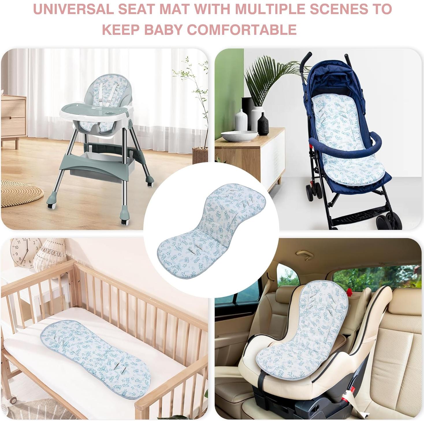 Cojín Reversible para Cochecito de Bebé LAT 82x37cm Algodón