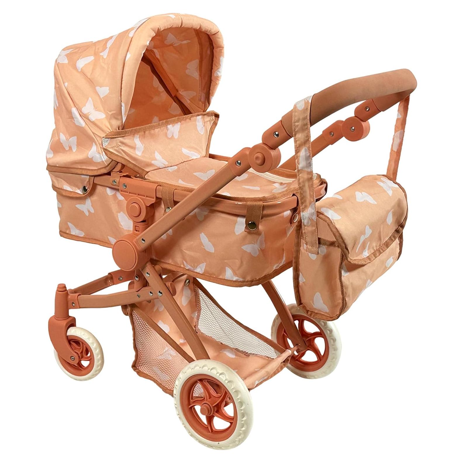 Carrito de Muñecas Convertible The New York Doll Beige 63.5cm