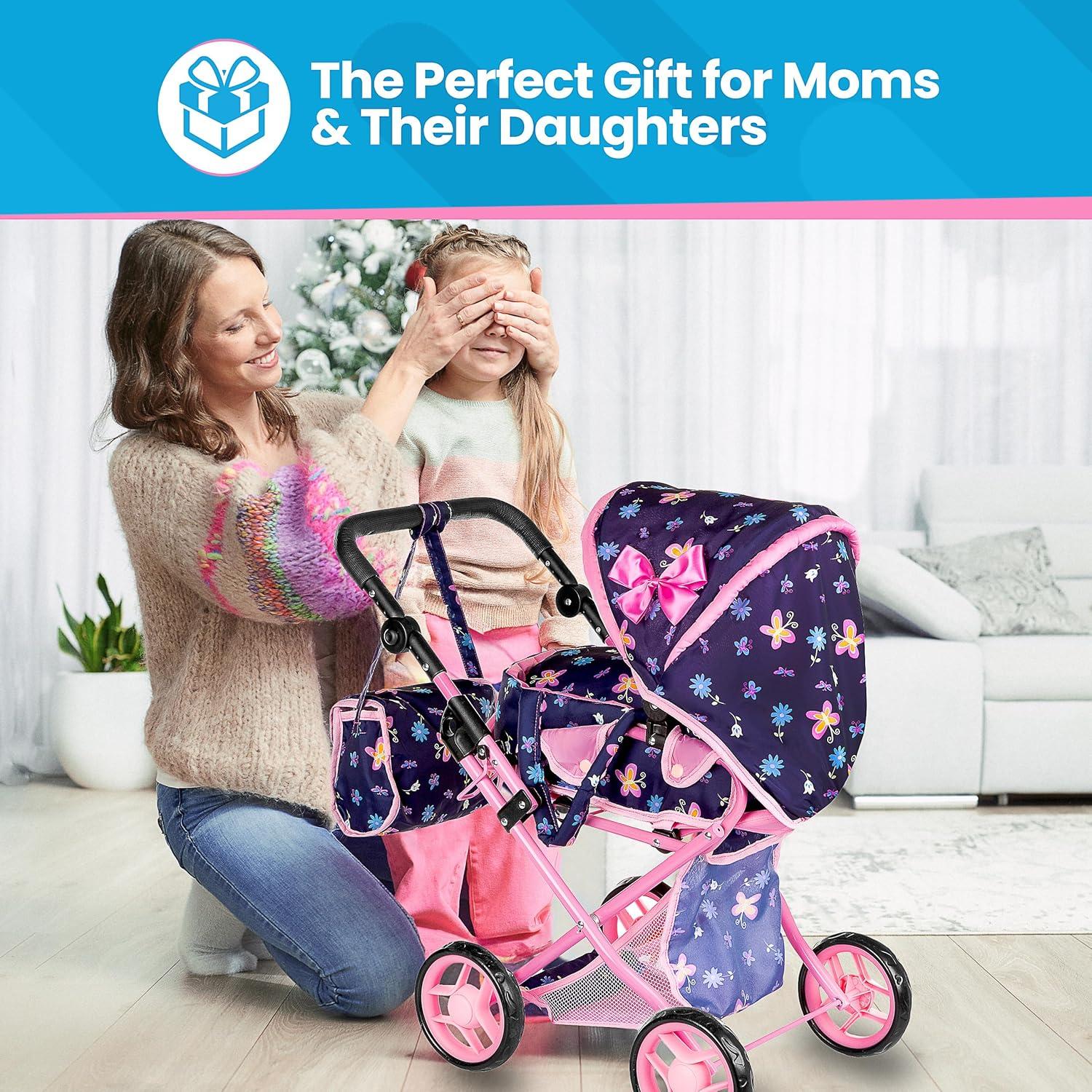 Carrito de Muñecas Kinderplay KP0200I Ajustable 36.4-64.1 cm