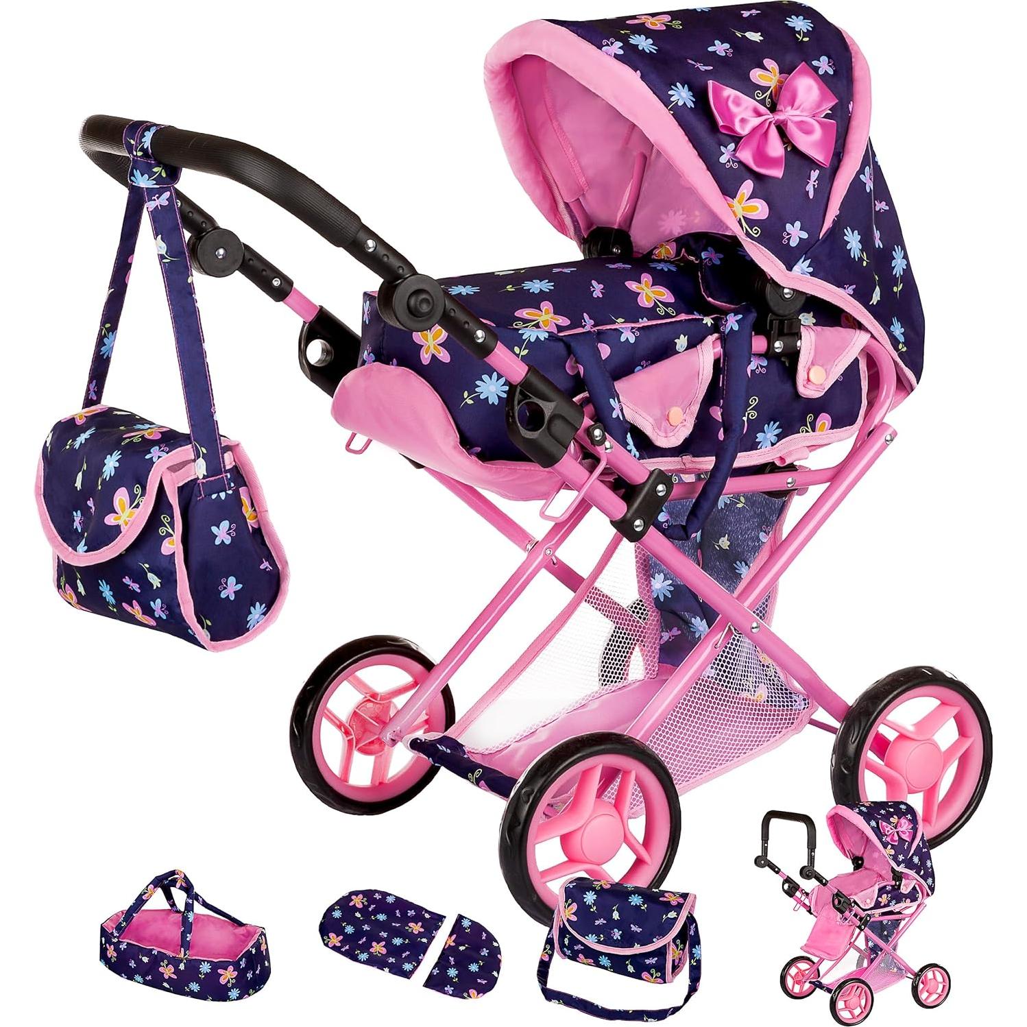 Carrito de Muñecas Kinderplay KP0200I Ajustable 36.4-64.1 cm