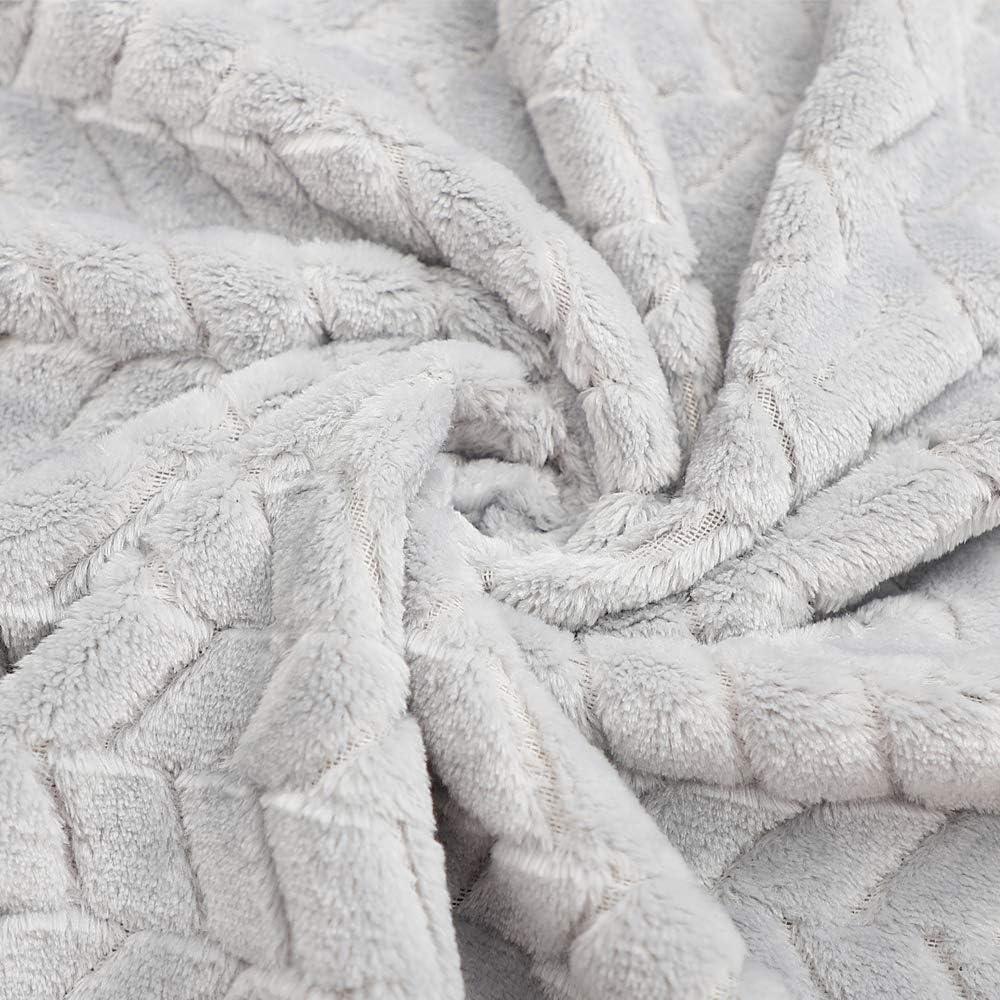 Manta para bebé Rest-Eazzzy de franela gris 101.6x127 cm