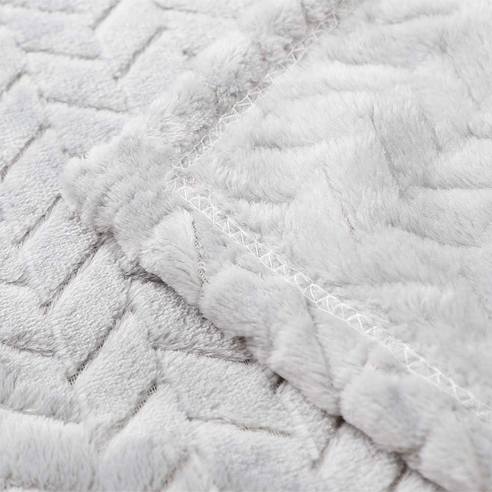 Manta para bebé Rest-Eazzzy de franela gris 101.6x127 cm