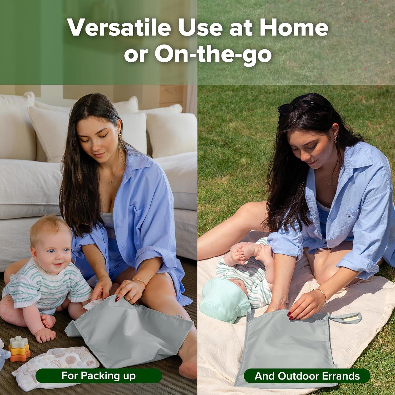 Bolsas Impermeables Haakaa para Bebé - Gris, 32x37 cm, 1pc