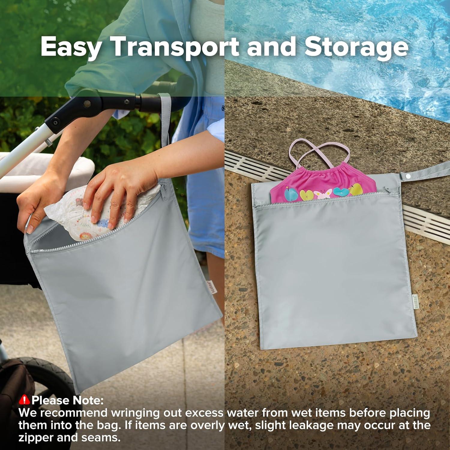 Bolsas Impermeables Haakaa para Bebé - Gris, 32x37 cm, 1pc