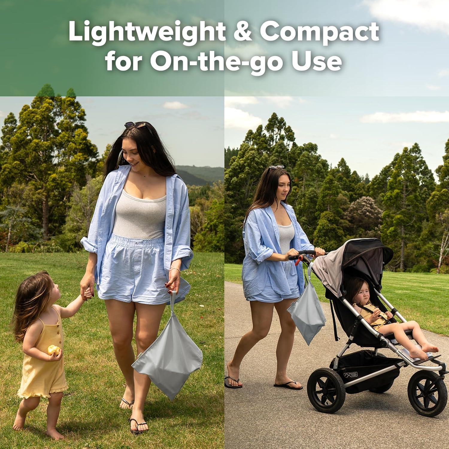 Bolsas Impermeables Haakaa para Bebé - Gris, 32x37 cm, 1pc