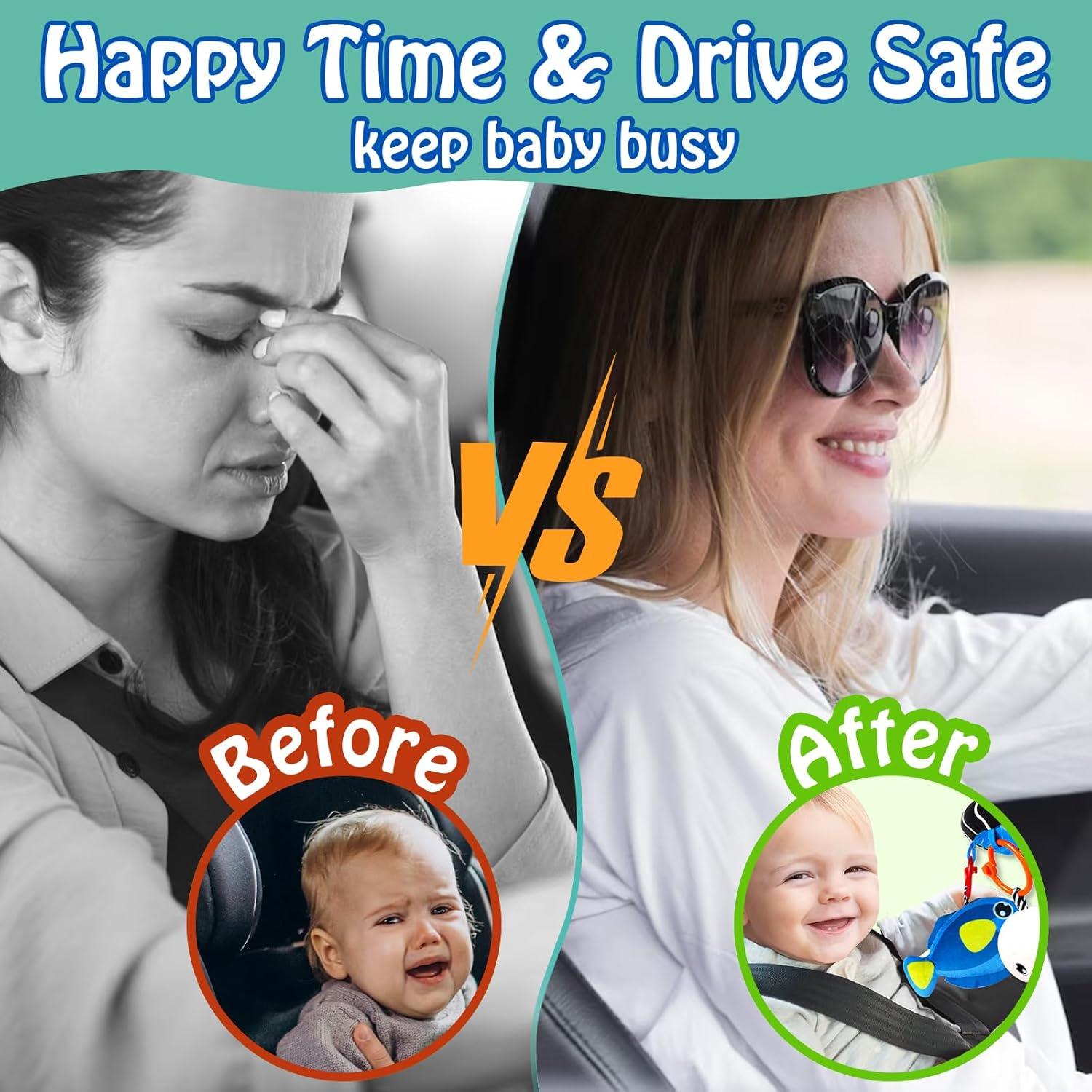 Juguetes para Silla de Auto Bebé Innofans Animales Marinos