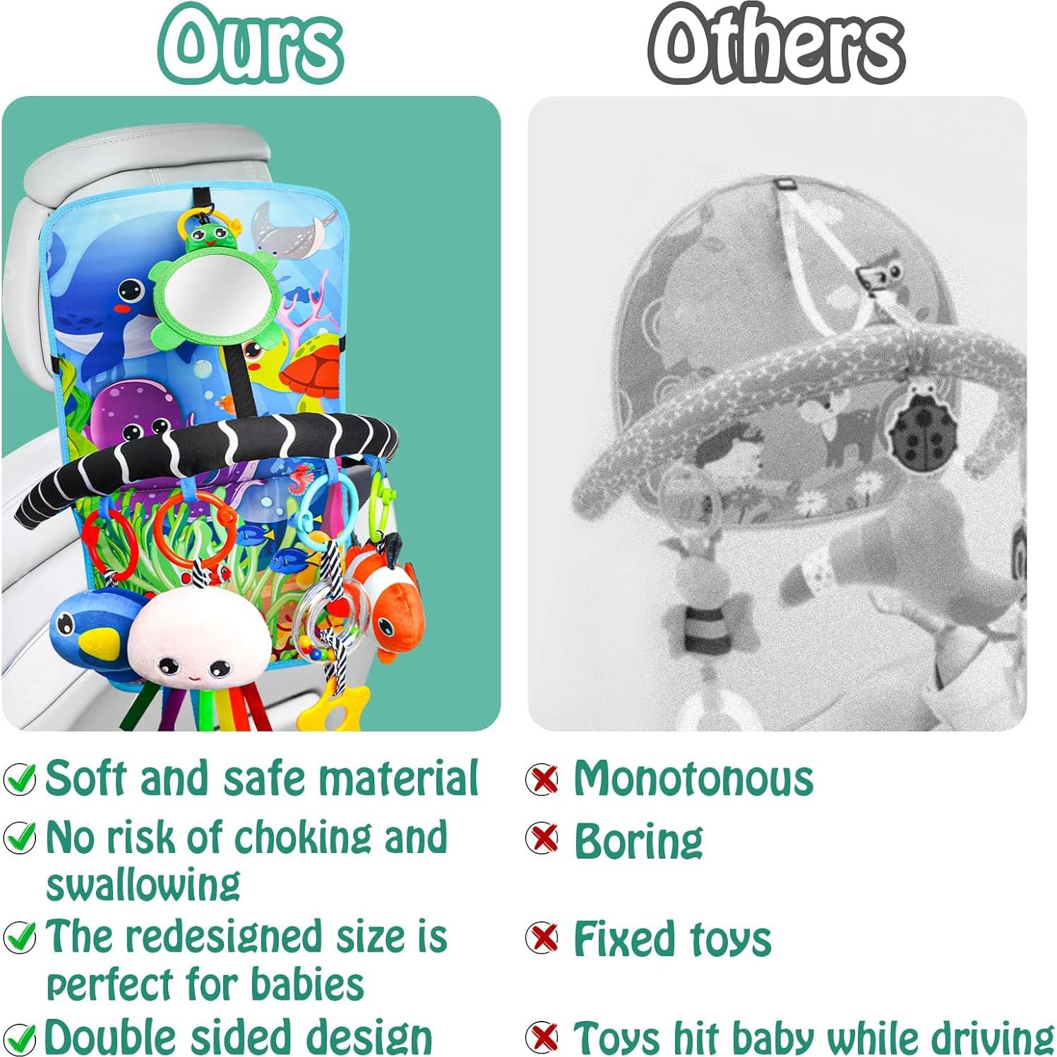 Juguetes para Silla de Auto Bebé Innofans Animales Marinos