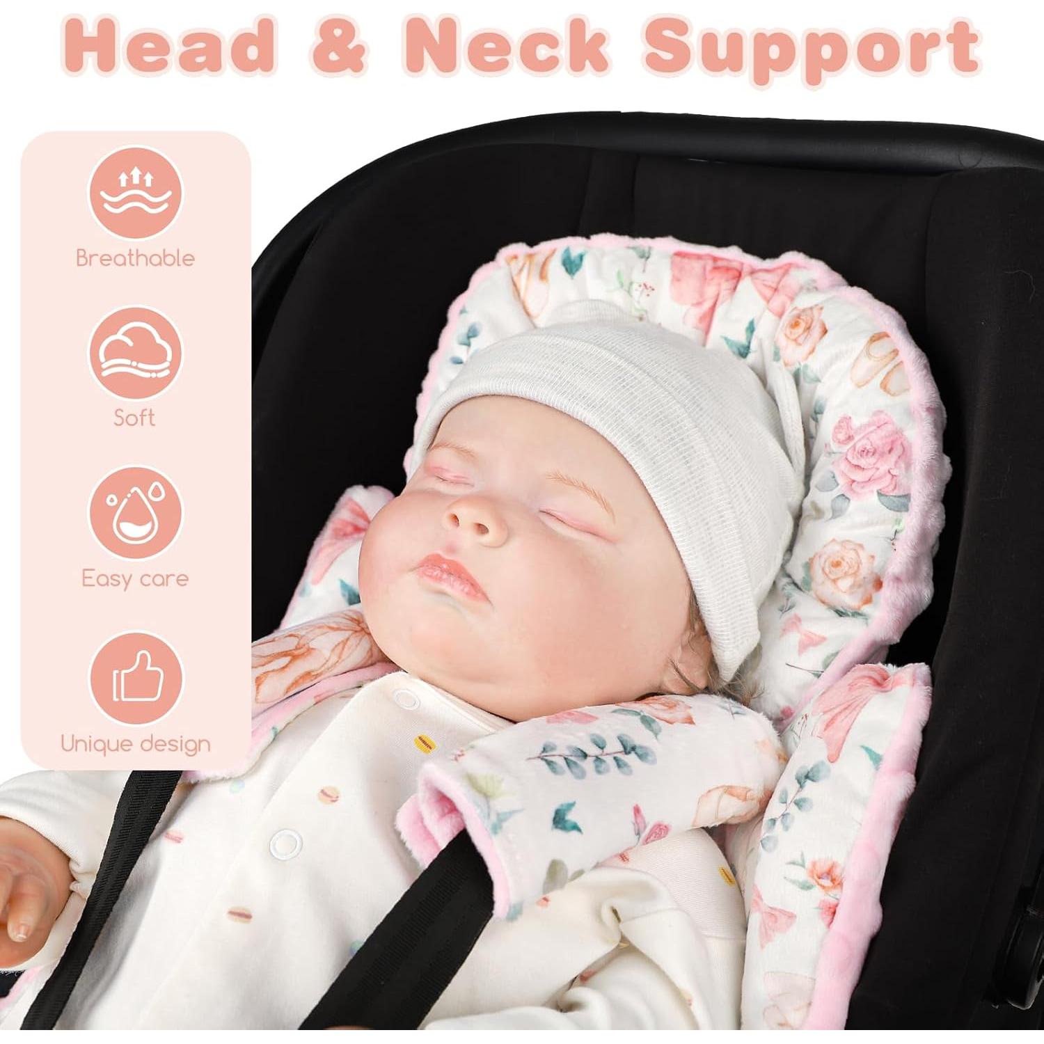 Inserto para Asiento de Auto Bebé GFU ZW0048 Rosa 3 en 1