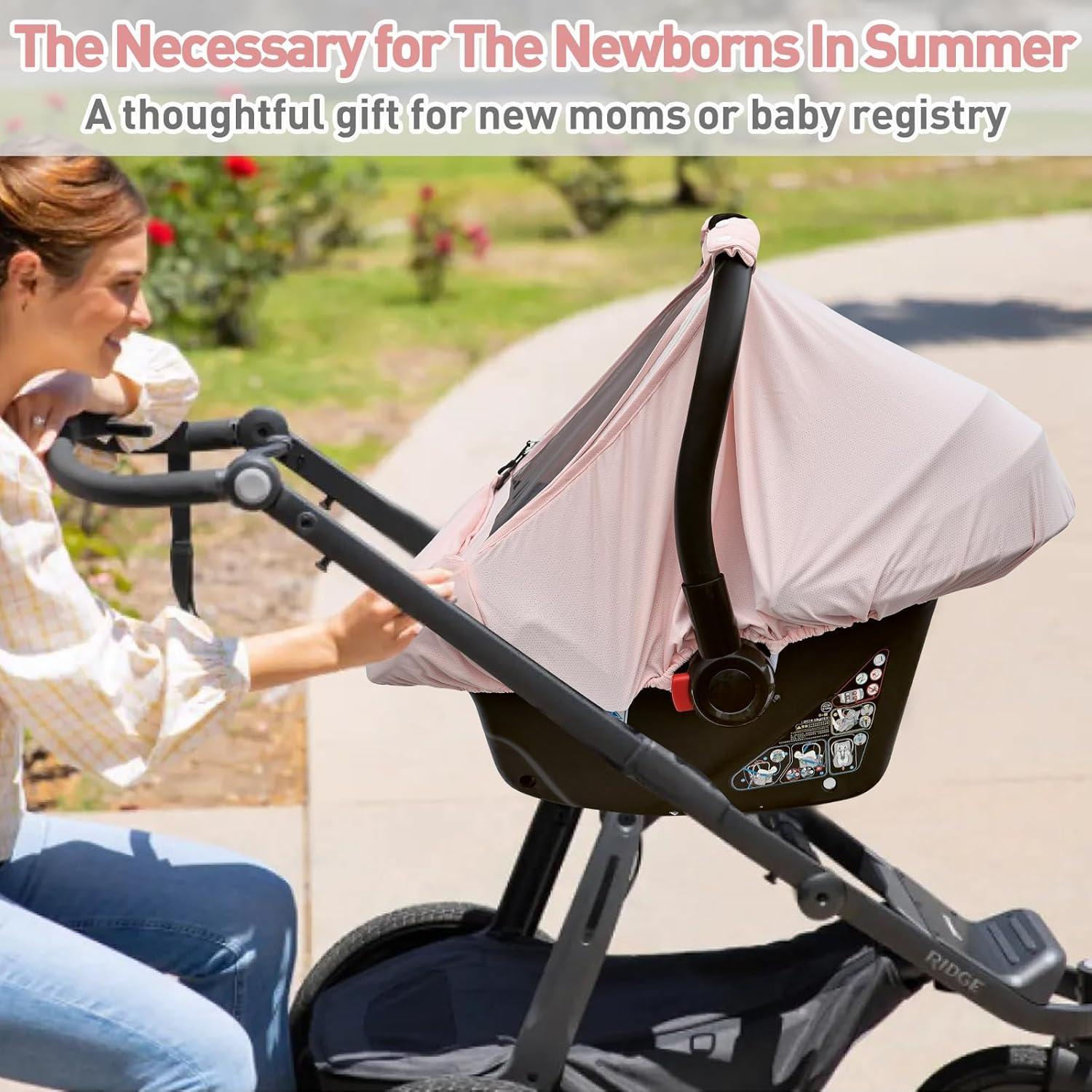 Cubierta de Asiento de Coche para Bebé Rosa - Canopy Solar