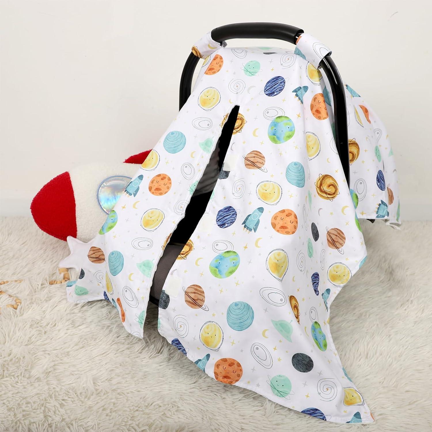 Cubierta de Asiento de Coche ManFaiSky para Bebé Planetas