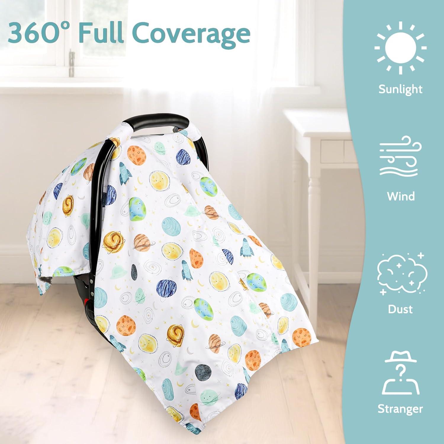 Cubierta de Asiento de Coche ManFaiSky para Bebé Planetas